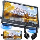 12" Suction Drive IPS Screen Car Headrest DVD Player with HDMI Input and Headphone