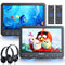 2×10.5" Portable DVD Player for Car with 5-Hour Rechargeable Battery (2 Players)
