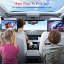 10.1" Dual Portable DVD Players for Car with HDMI Input, 5 Hours Battery, Car DVD Player Support USB/SD Card, Play Same/Different Movies (2 x DVD Player)