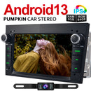 Pumpkin Android 13 Vauxhall Car Stereo for Zafira B/ Astra H/ Corsa D Radio Replacement with Camera